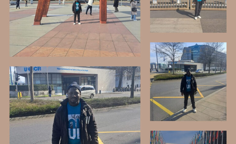 Bubacarr Ceesay AKA Mamalang: A Beacon of Hope for #HEforSHE campaign at the UN in Geneva.