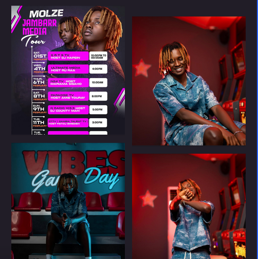 MOLZE’s Hit Single “Jambarr” Featuring Jaliba Kuyateh Media Promotion.