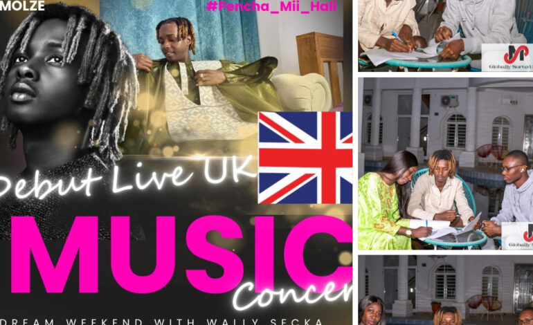 MOLZE: The Golden Superstar of the Gambian Republic Set to Shine in the United Kingdom π¬π§
