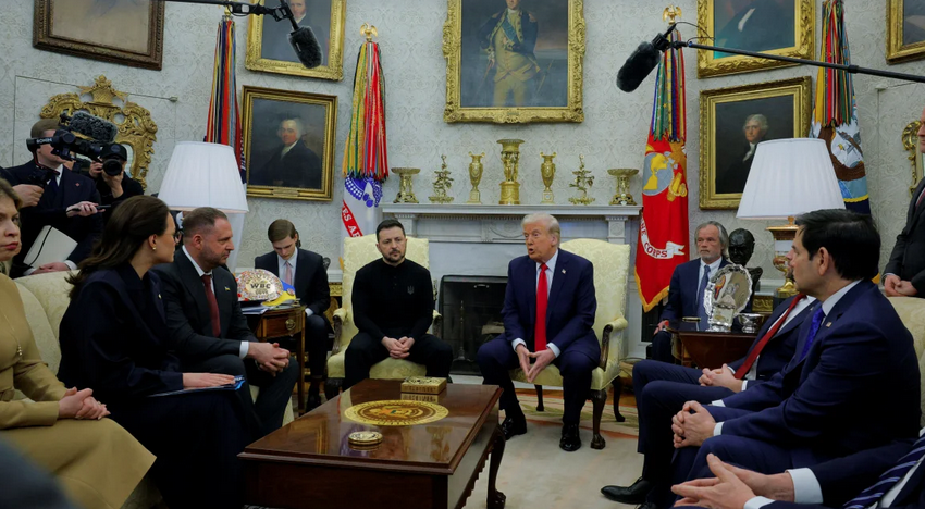 A Russian state media reporter gained entry to the Oval Office for Trump-Zelensky sit-down