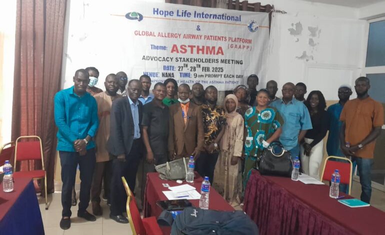 Hope Life International holds day-long sensitization on Asthma