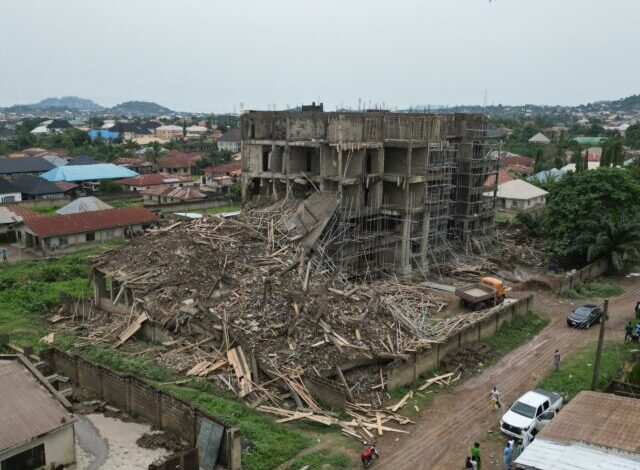 Nigeria: Ekiti state government seals collapsed six-storey building, promises investigation