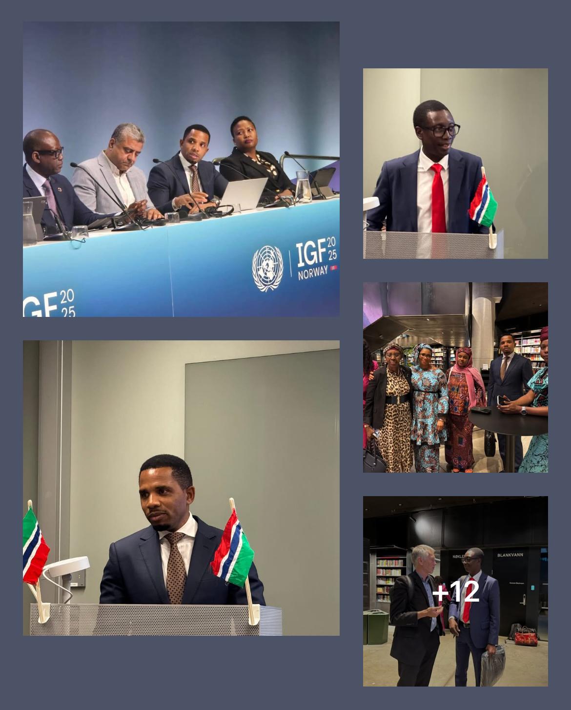 Minister Ceesay Champions Digital Inclusion at IGF 2025 and Engages Diaspora in Oslo