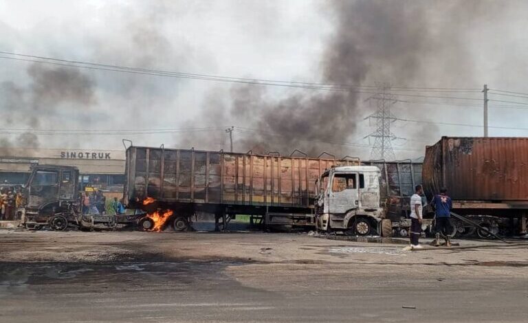 Nigeria: Tanker explosion paralyzes traffic on Lagos-Ibadan expressway