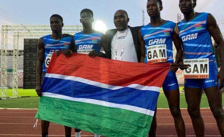 Medal Count for Team Gambia at the 1st ANOCA African School Games in Algeria