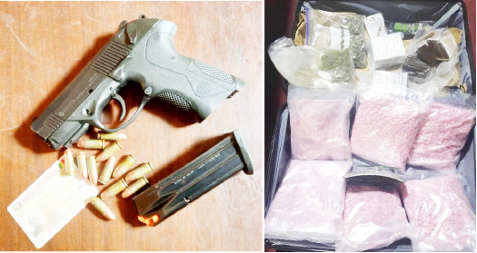 DLEAG nabs 3 foreign nationals in major cocaine, firearms bust