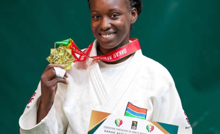 History for The Gambia! Alima claim first continental gold