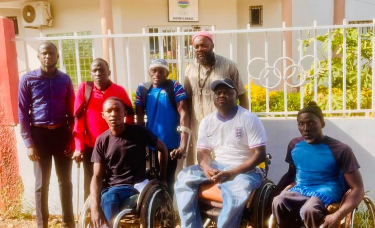 GNOC supports Gambia Paralympic Team in Angola qualifiers for Commonwealth Games