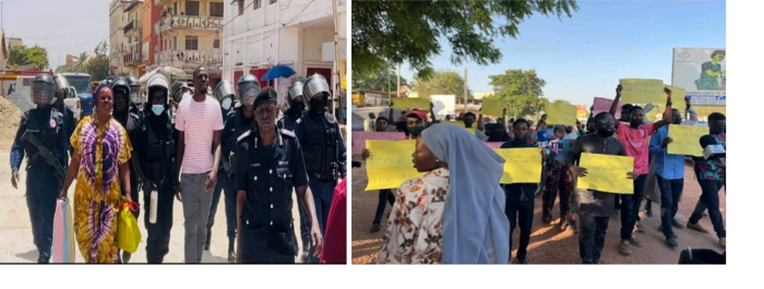 GALA protests re-arrest of Ousainou & sister after court acquittal 